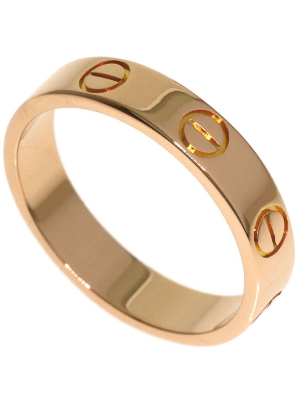 Cartier Mini Love Ring 48 18k Pink Gold